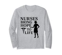 Gli Infermieri Portano Speranza alla Vita | Regalo per la Giornata Internazionale degli Infermieri Maglia a Manica