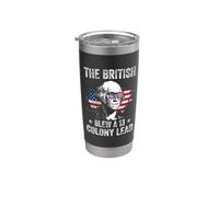 Gli inglesi soffiarono un 13 Colony Lead Funny George Washington Bicchiere termico in acciaio inox doppia parete