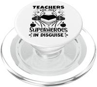 Gli insegnanti sono solo supereroi nell'insegnante di scuola travestimento PopSockets PopGrip per MagSafe
