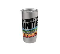 Gli introversi si uniscono separatamente nelle proprie case antisociali Bicchiere termico in acciaio inox doppia parete