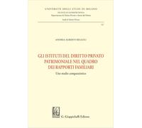 Gli istituti del diritto privato patrimoniale nel quadro dei rapporti familiari. Uno studio comparatistico