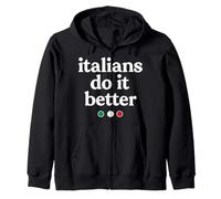 Gli Italiani Lo Fanno Meglio Felpa con Cappuccio