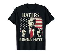 Gli odiatori odieranno la divertente bandiera patriottica americana di Trump Maglietta
