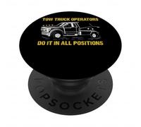 Gli operatori del camion di rimorchio lo fanno in tutte le posizioni Autista del camion di rimorchio PopSockets PopGrip Adesivo