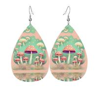 Gli orecchini in pelle a forma di goccia a forma di fungo da sogno sono un accessorio lussuoso e alla moda adatto per le donne, mostrando fascino individuale.