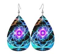 Gli orecchini in pelle a forma di lacrima a otto dimensioni sono un accessorio lussuoso e alla moda adatto per le donne, che mostra il fascino individuale.