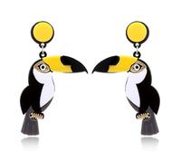 Gli Orecchini Pendenti dell'uccello del Pappagallo acrilici Luminosi alla Moda delle Donne Si distinguono per i Gioielli di Moda Durability And Professional