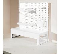 Gli Organizzatori Di Desktop Con Ripiani Per Accessori Da Scrivania, Scheda Per La Sala Artigianale, Possono Essere Separati E Utilizzati Separatamente, Tavolo Da Decora(Size:70cm/27.5in,Color:Bianco)