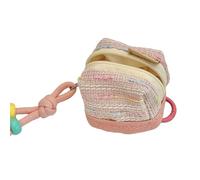 Gli organizzatori portatili di trucco della borsa cosmetica di forma di Shell hanno ricamato i sacchetti con cerniera estetici del cotone per uso di viaggio, A