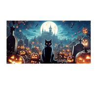 Gli orribili striscioni per garage di Halloween creano un'atmosfera di Halloween e attirano bambini e vicini. Atmosfera festosa nel tuo garage. 2 (F, 480 x 210 cm)