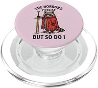 Gli orrori persistono, ma anche io divertente procione dei tarocchi selvatici PopSockets PopGrip per MagSafe