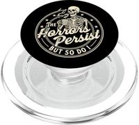 Gli orrori persistono ma lo stesso faccio io - Amante del caffè del mattino PopSockets PopGrip per MagSafe