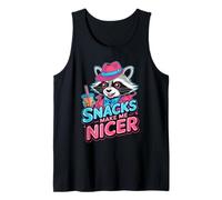 Gli Snack Mi Rendono più Carino - Funny Raccoon Meme Animal Canotta