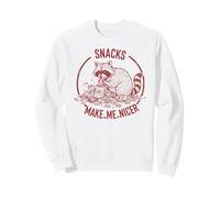 Gli Snack Mi Rendono più Carino Procione Divertente Felpa