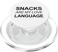 Gli snack sono il mio linguaggio d"amore (Dichiarazione di cibo divertente PopSockets PopGrip per MagSafe