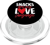 Gli snack sono il mio linguaggio d"amore Spuntini divertenti San Valentino PopSockets PopGrip per MagSafe