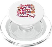 Gli snack sono la mia lingua d'amore Amante del cibo PopSockets PopGrip per MagSafe