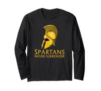 Gli spartani Non Si arrendono mai - Storia Greca Antica Sparta Maglia a Manica