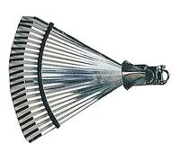 GLI SPECIALISTI DEL VERDE SCOPA IN ACCIAIO PER FOGLIE GIARDINO REGOLABILE SENZA MANICO NERO