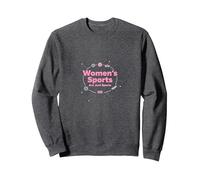 Gli Sport delle Donne Sono Solo Sport: Messaggio di uguaglianza Felpa, Unisex per Adulti, Grigio Scuro, L