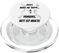 Gli uccelli mi rendono felice... Umani, non tanto! PopSockets PopGrip per MagSafe
