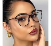 Gli ultimi occhiali da donna alla moda, ultraleggeri e oversize, con lenti a specchio, molto adatti per l'uso quotidiano, per giocare ai videogiochi, guardare il cellulare, leggere, passeggiare in cam