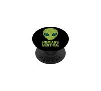 Gli umani non sono una vera testa aliena divertente PopSockets PopGrip Adesivo