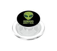 Gli umani non sono una vera testa aliena divertente PopSockets PopGrip per MagSafe