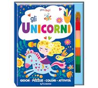 Gli unicorni. Giocallegri. Ediz. a colori. Con 6 Pastelli a cera