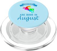 Gli unicorni nascono ad agosto Birthday Pride PopSockets PopGrip per MagSafe