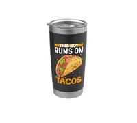 Gli uomini amano i tacos Bicchiere termico in acciaio inox doppia parete