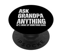 Gli uomini chiedono al nonno qualsiasi cosa che inventerà qualcosa di buono PopSockets PopGrip Adesivo