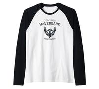 Gli Uomini Freddi Hanno Tatuaggi e Portano la Barba Maglia con Maniche Raglan