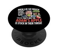 Gli uomini mentono così tanto che sto iniziando a credere che Adam abbia morso Apple PopSockets PopGrip Adesivo