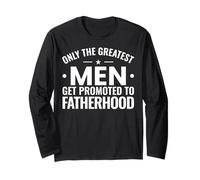 Gli uomini più grandi vengono promossi a papà Nuovo padre divertente 2025 Maglia a Manica