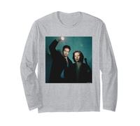 Gli X-Files David Duchovny Gillian Anderson Michael Grecco Maglia a Manica