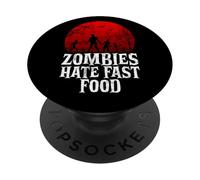 Gli zombi odiano il fast food Zombie PopSockets PopGrip Adesivo
