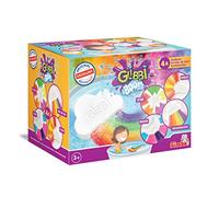Glibbi - Confezione da 4 bombe da bagno con effetto speciale, stella, razzo, arcobaleno e luna, set regalo per compleanno dei bambini, vegane
