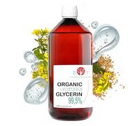 Glicerina Liquida Vegetale Pura e Bio - Glicerina per Bolle di Sapone, Olio Idratante Viso e Corpo, Base Cosmetica Fatta in Casa 100% Naturale - 1000 g 1 kg