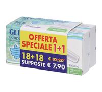 Glicerlax Supposte Glicerolo Bipack 18 + 18 Pezzi 18 pz Supposte