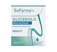 Glicerolo Microclismi Adulti Sofarmapiu' per Stitichezza Rapida 6 Microclismi da 9 g