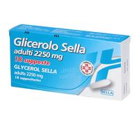 GLICEROLO SELLA Adulti 2250 mg 18 pz Supposte