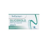 Glicerolo Supposte Adulti 2250 mg Sofarmapiu' per Stitichezza 18 Supposte