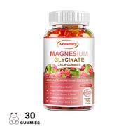 Glicinato di magnesio 400 mg - per dormire, sollievo dallo stress, supporto