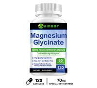 Glicinato di magnesio 500 mg - alto assorbimento, sonno migliorato, stress