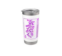 glicine anime fiore in estetica soft grunge retro vaporwave Bicchiere termico in acciaio inox doppia parete