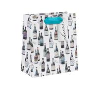 Glick Busta regalo media "Cheers to You", 225 x 200 x 100 mm, borsa riciclabile di lusso per compleanni e celebrazioni