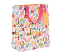 Glick Grande sacchetto regalo con funghi brillanti, 315 x 260 x 135 mm, borsa riciclabile di lusso per compleanni e celebrazioni