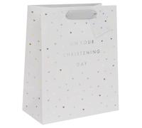 Glick Sacchetto regalo di lusso, grande sacchetto regalo per battesimo, sacchetto regalo per celebrazioni, sacchetto regalo, 260 x 315 x 135 mm, multicolore