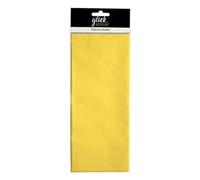 Glick Quattro fogli di carta velina giallo limone, ogni foglio 750 mm x 500 mm carta velina giallo limone giallo limone per confezioni regalo, carta velina di compleanno giallo limone